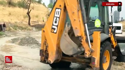 Başkentte gök gürültülü sağanak etkili oldu