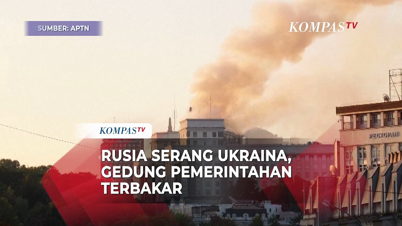 Fakta-Fakta Rusia Serang Ukraina, Gedung Pemerintah Kyiv Terbakar