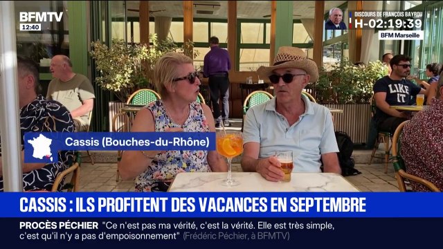 Cassis: les vacanciers profitent de l'arrière-saison