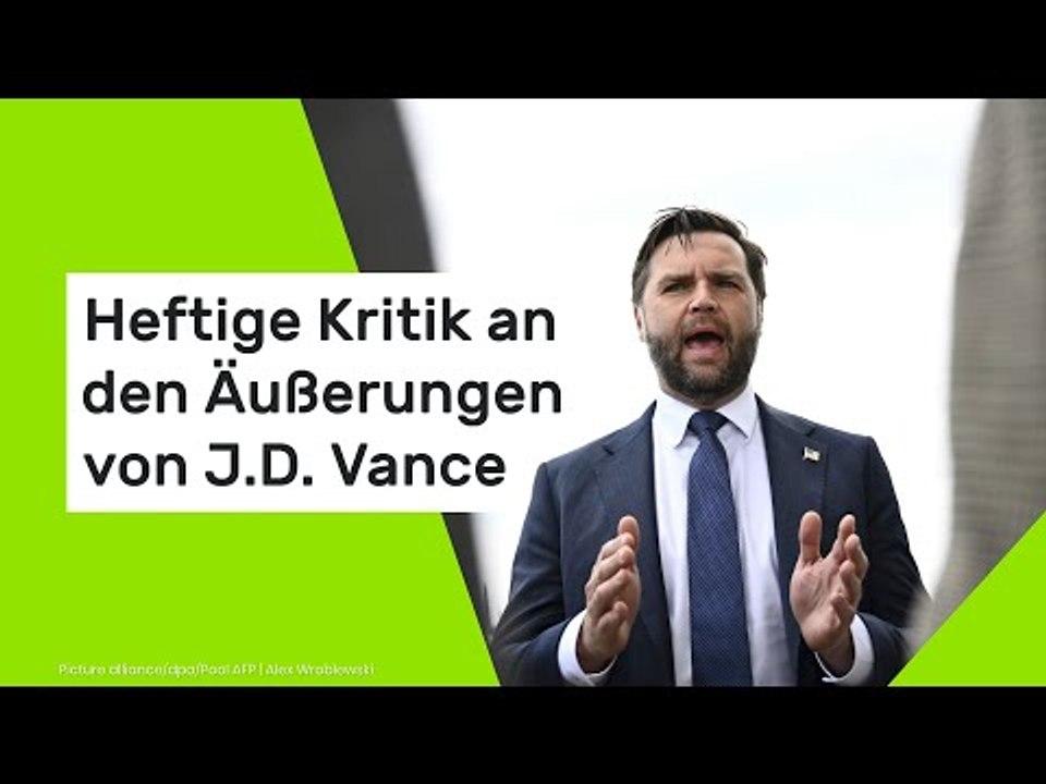 Heftige Kritik an den Äußerungen von J.D. Vance