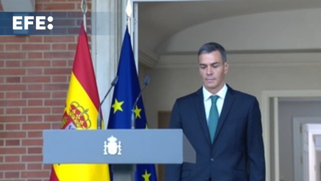 Sánchez anuncia medidas para frenar el genocidio de Israel sobre Gaza