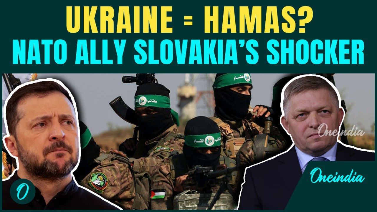 UKRAINE = HAMAS: NATO's Slovakia Says 'Zelensky...