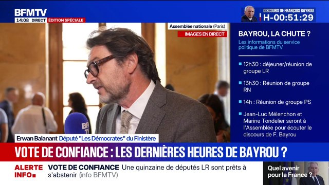 Vote de confiance: Un moment de prise de responsabilité pour les parlementaires , déclare Erwan Balanant (MoDem)
