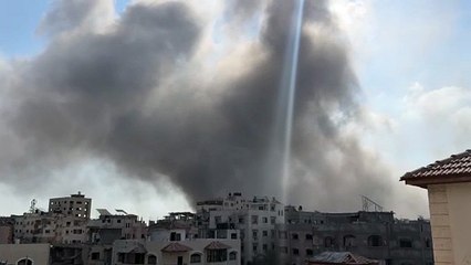 La capital gazatí lleva semanas bajo intenso fuego israelí