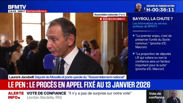 Marine Le Pen jugée en appel en janvier 2026 : Nous attendons ce jugement avec sérénité et confiance , déclare Laurent Jacobelli, porte-parole du RN