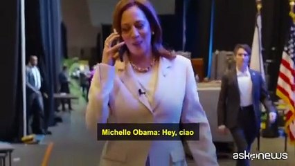 Kamala Harris riceve la telefonata di sostegno di Barack e Michelle Obama: «Ci divertiremo»