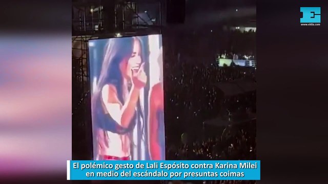 El polémico gesto de Lali Espósito contra Karina Milei en medio del escándalo por presuntas coimas