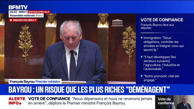 François Bayrou: Mesdames et Messieurs les députés, vous avez le pouvoir de renverser le gouvernement, mais vous n'avez le pouvoir d'effacer le réel