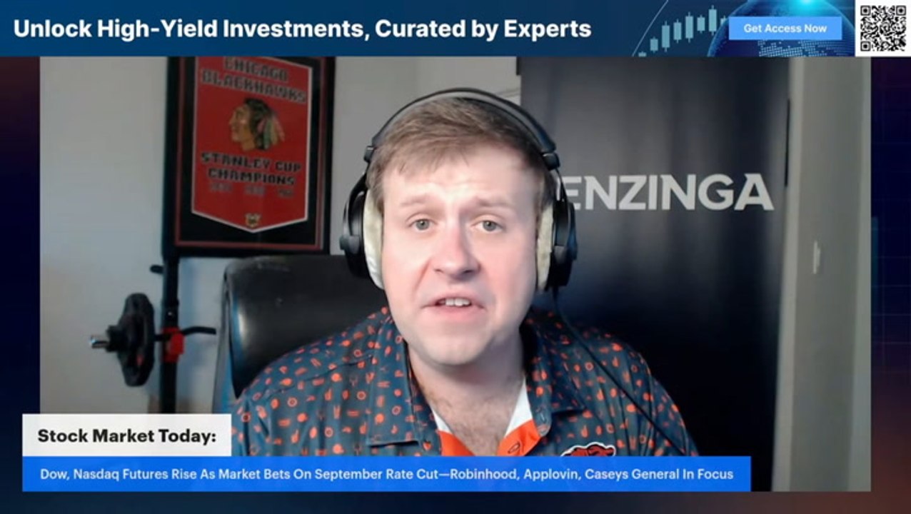 Stock Market Today: Dow, Nasdaq Futures Rise As Market Bets On September Rate Cut—Robinhood, Applovin, Caseys General In Focus