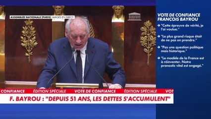 François Bayrou : «Vous n'avez pas le pouvoir d'effacer le réel»