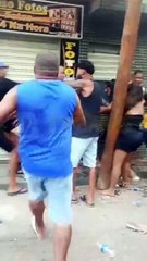 Arrastão da Independência termina com pancadaria e homem espancando mulher no meio da rua