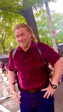 On the set of Tulsa King a few weeks ago…