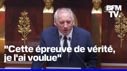 Vote de confiance: le discours de François Bayrou à l'Assemblée nationale en intégralité