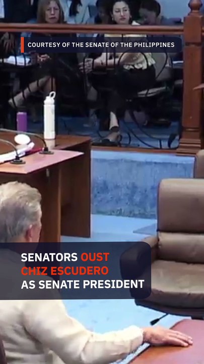 Escudero ousted as Senate president, Sotto takes over