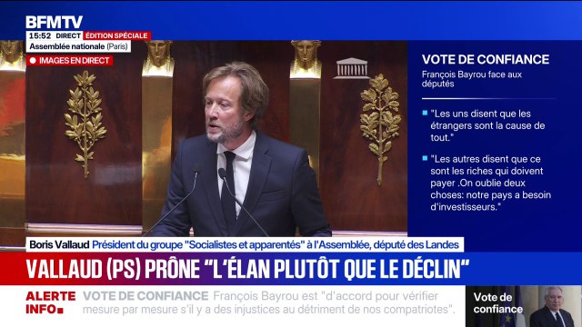 Il existe une majorité de députés élus du Front Républicain tenus à une seule promesse : ne rien céder à l'extrême droite , affirme Boris Vallaud (PS)