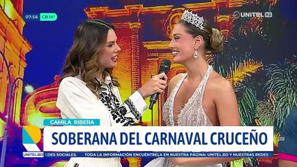 Con un gran escenario y alegría, La Revista recibió a Camila I, soberana del Carnaval cruceño 2026