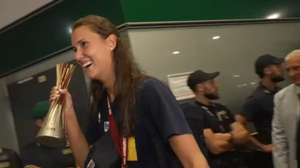 Italvolley, l'arrivo delle azzurre a Malpensa