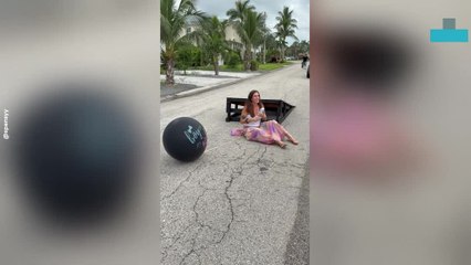 Skateboard Gender Reveal Ends With a Funny Miss