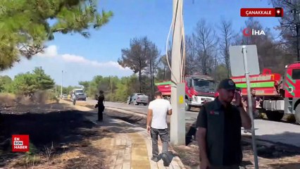 Çanakkale'de çıkan orman yangını kontrol altına alındı