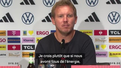 Allemagne - Nagelsmann appelle les fans à ne pas être “des hyènes prêtes à mordre”