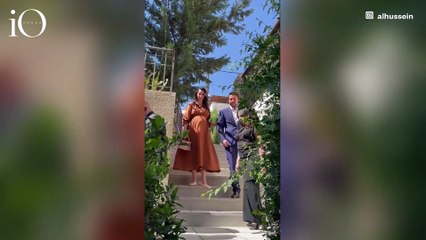 Rajwa di Giordania, il pancione cresce: radiosa in un look premaman italiano