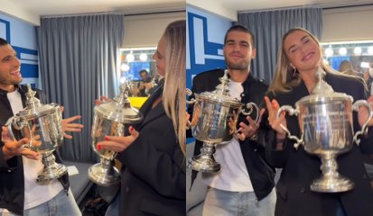El baile de los campeones: así celebran Alcaraz y Sabalenka su victoria en el US Open