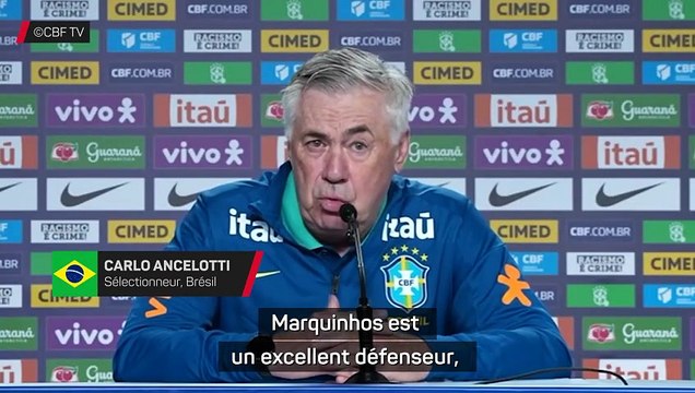 Ancelotti : Marquinhos, l'un des meilleurs défenseurs du monde