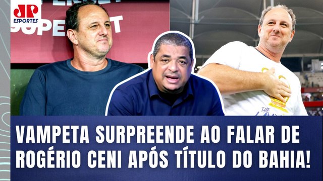 EU VOU FALAR! O Rogério Ceni pra mim é UM CARA que... Vampeta É SINCERO após NOVO TÍTULO no Bahia!