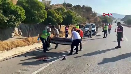 Patlayan lastiği değiştiren evli çifte kamyon çarptı! Çift öldü, çocukları yaralandı