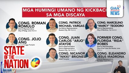 Mga Discaya, ikinanta ang mga mambabatas, taga-DPWH at ilang opisyal na humirit daw ng kickback | SONA