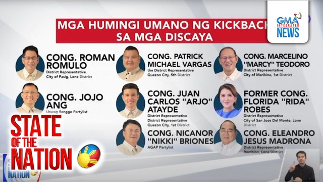 Mga Discaya, ikinanta ang mga mambabatas, taga-DPWH at ilang opisyal na humirit daw ng kickback | SONA