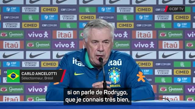 Brésil - Ancelotti : "Rodrygo ? C'est le terrain qui va décider"