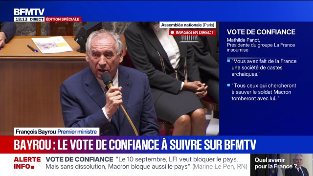 François Bayrou sur les propos des députés: Je ne répondrai pas aux propos insultants et aux polémiques