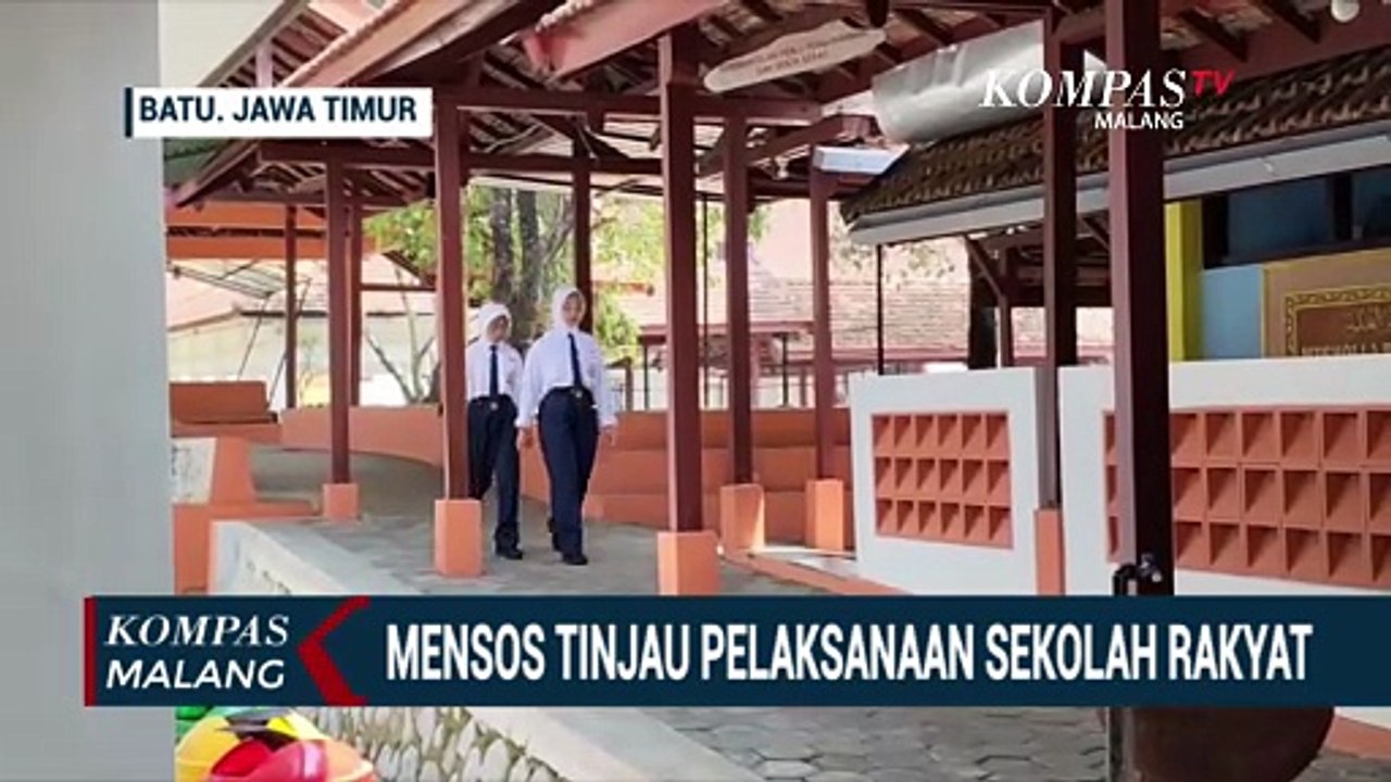 Mensos Tinjau Pelaksanaan Sekolah Rakyat di Kota Batu