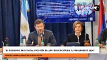 El gobierno provincial prioriza salud y educación en el presupuesto 2026
