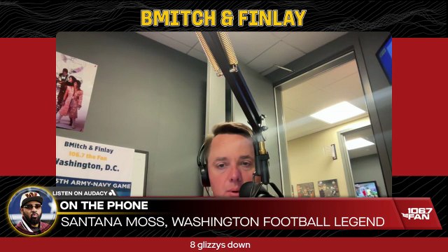 Santana Moss On Commanders RBs I BMitch & Finlay