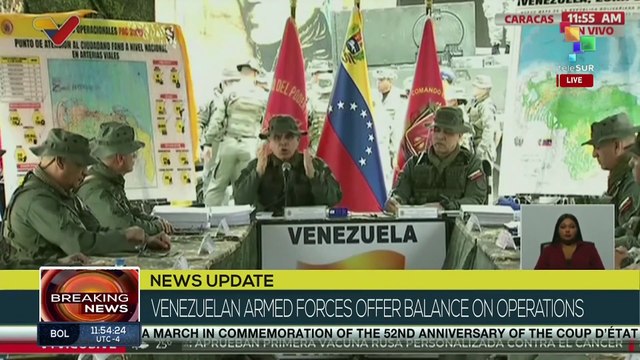 Venezuela: Armed Forces provide overview of operations and security deployment across national territory