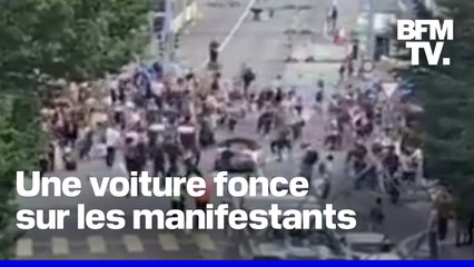 Une voiture fonce sur une manifestation propalestinienne ce samedi 6 septembre à Lausanne