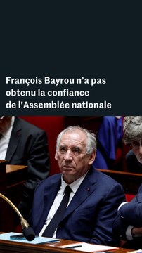 Vote de confiance : le gouvernement Bayrou chute