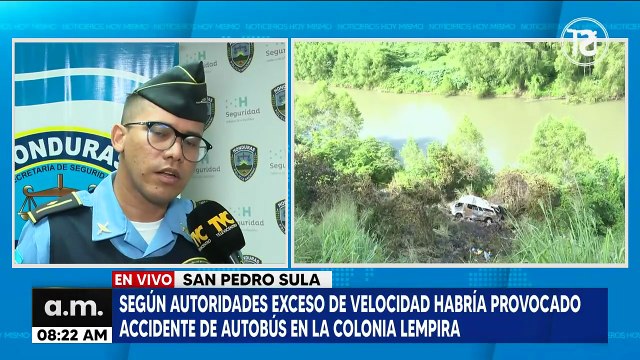 Según autoridades, exceso de velocidad habría provocado accidente de autobús en la colonia lempira