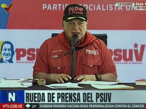 Sec. Gral. del PSUV Diosdado Cabello: No queremos guerra, pero debemos estar preparados y alertas