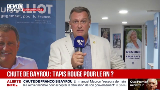 Chute de François Bayrou: S'il y a un Premier ministre de gauche, il sera censuré, a priori , souligne Louis Aliot, premier vice-président du RN