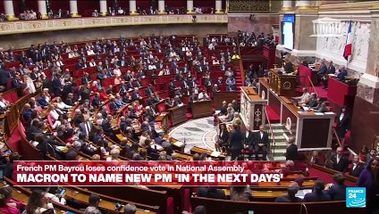 French MPs ‘relieved’ and ‘worried’ after confidence vote topples PM Bayrou