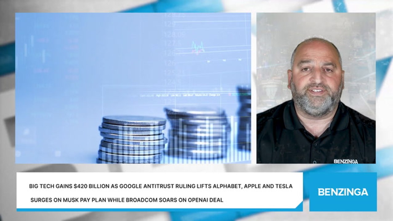 Big Tech Gains $420 Billion As Google Antitrust Ruling Lifts Alphabet, Apple And Tesla Surges On Musk Pay Plan While Broadcom Soars On OpenAI Deal