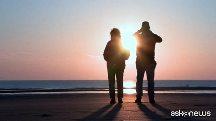 L'alba a Omaha Beach 80 anni dopo il D-Day