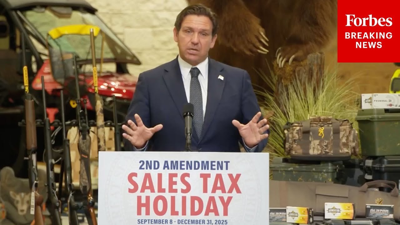 Ron DeSantis Announces 'Second Amendment Sales Tax Holiday’ For Florida