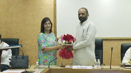 Gujarat CM & NCBC National Commission for Backward Classes Chairman Hansraj Ahir meet in Ahmedabad