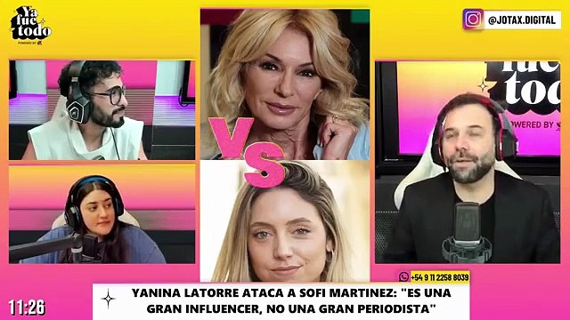 Sofía Martínez le contestó con todo a Yanina Latorre