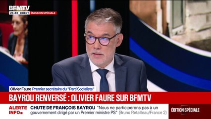 Chute de François Bayrou: Olivier Faure "met au défi" Jean-Luc Mélenchon de censurer un gouvernement PS