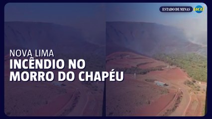 Incêndio no Morro do Chapéu em Nova Lima